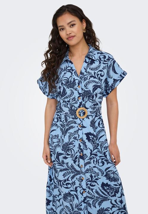 Image du produit Only ONLJAKIRI Langes Kleid Hemdblusenkleid (M)
