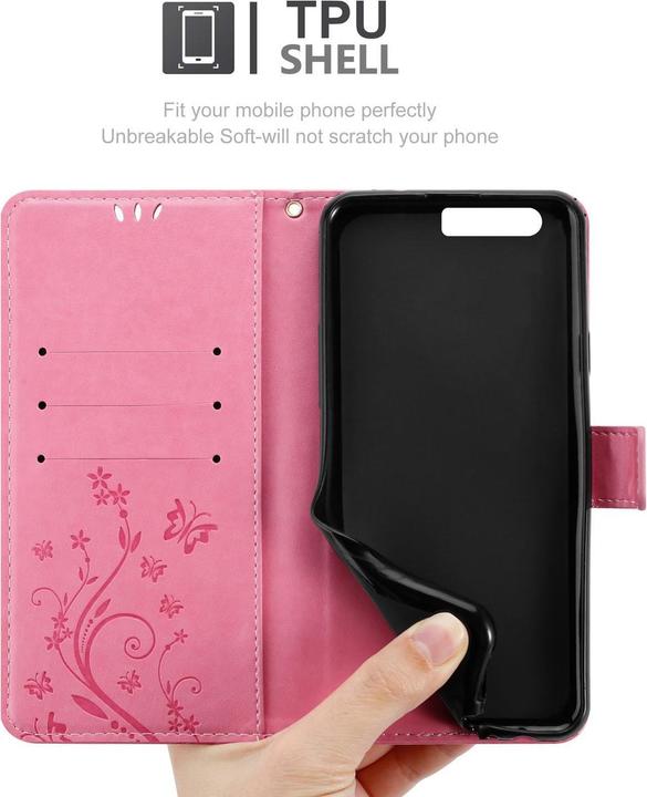 Actual product image Cadorabo Flower Book Cover (Huawei P10 Plus)