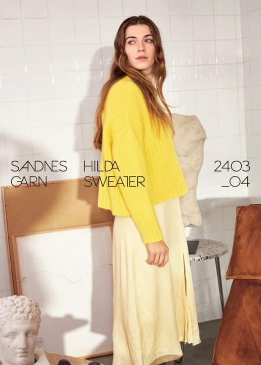 Sandnes Garn Anleitungsheft 2403 DIY Einzelanleitung 2403 Nr. 4 - Hilda sweater - Englisch