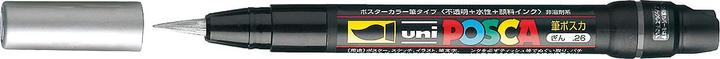 Actual product image Posca Brush tip marker (Silver, 10 mm, 1 x)