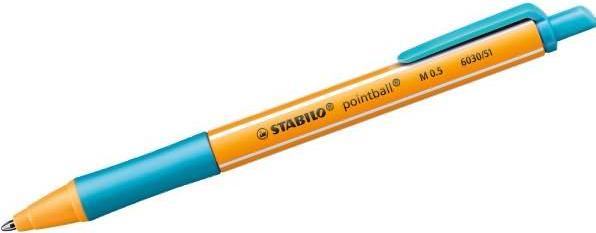 Produktbild STABILO pointball Druck-Kugelschreiber (Türkis, 1 x)
