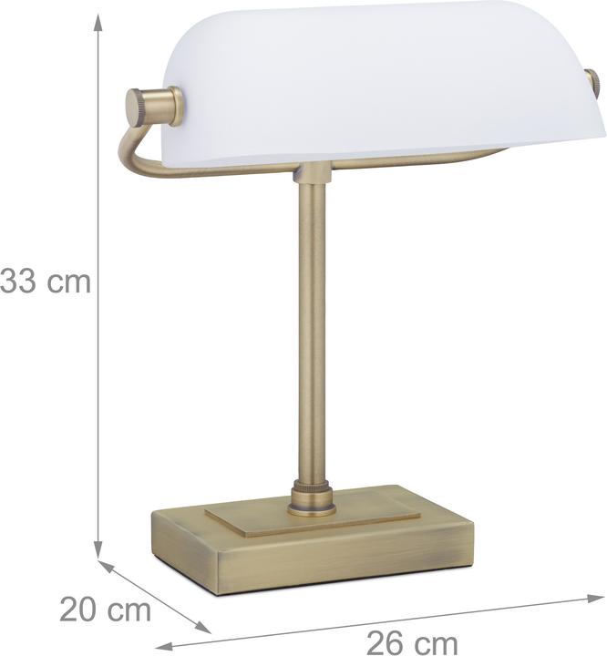 Produktbild Relaxdays Bankerlampe (E14)