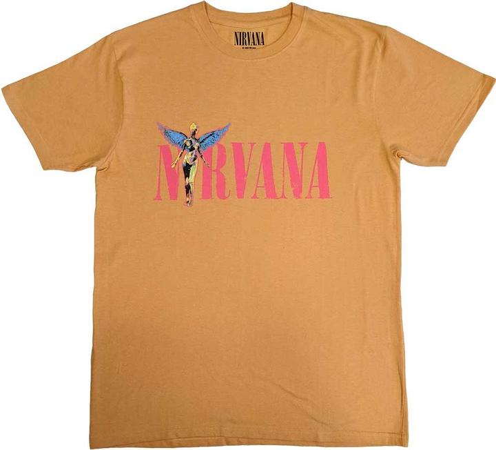 Actual product image Nirvana Unisex Adult In Utero Angel Back Print T-Shirt (L)