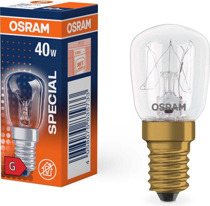 Produktbild Osram SPECIAL OVEN T CL 40W 230V E14 (E14, 40 W, 300 lm, 1 x, G)