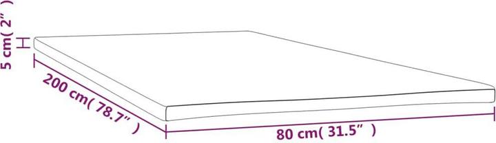 Immagine prodotto VidaXL Ljiljana (80 x 200 cm)
