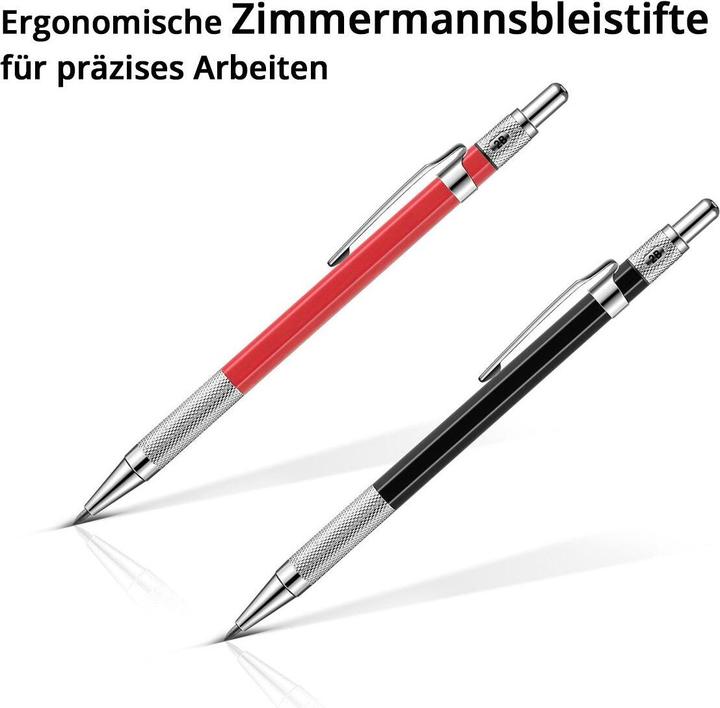 Produktbild Stahlwerk Tieflochmarker Bleistift 4er Set 36 Ersatzminen integriertem Spitzer (1 x)