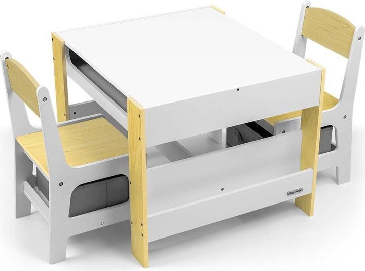 Image du produit Mally Sven table et deux chaises nature Milly (Fauteuil pour enfants)