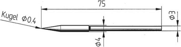 Productafbeelding Soldeerpunt type 212 voor Micro gereedschap (Soldeerstift)