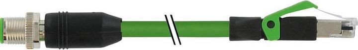 Image du produit Murr Elektronik M12 St. 0° RJ45 St. 0° blindé, Ethernet PUR 2xAWG22 blindé GN, CSA+remorquage. 20m