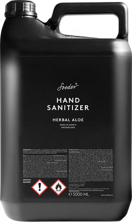 Actual product image Soeder* Hand Sanitizer Herbal Aloe (5000 ml)