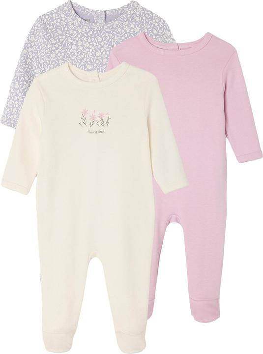 Produktbild Vertbaudet Bio-Kollektion: 3er-Pack Baby Strampler BASIC (74)