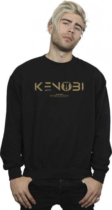 Actual product image Star Wars Mens Obi-Wan Kenobi Logo Cotton Sweatshirt (S)