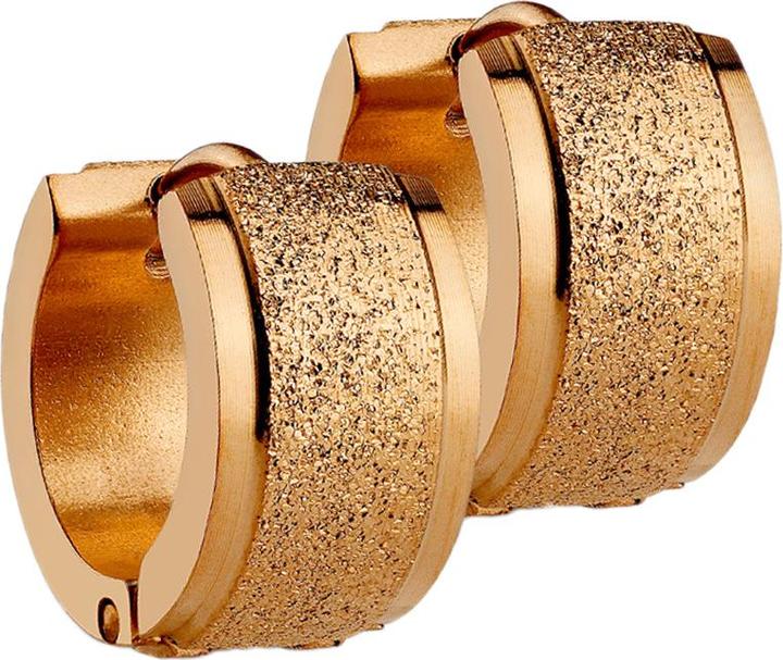 Image du produit Star Piercing Boucle d'oreille à clapet or rose et centre moucheté (Acier chirurgical 316L, sans laiton)
