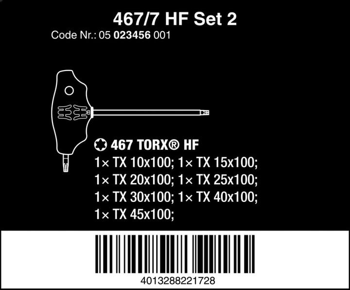 Actual product image Wera 467/7 TX HF Set 2