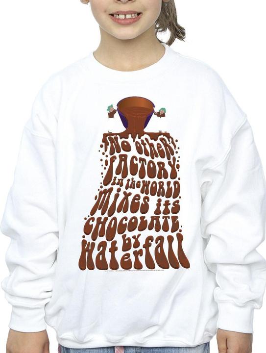 Actual product image Willy Wonka & the Chocolate Factory Girls Chocolate Waterfall Sweatshirt (104)