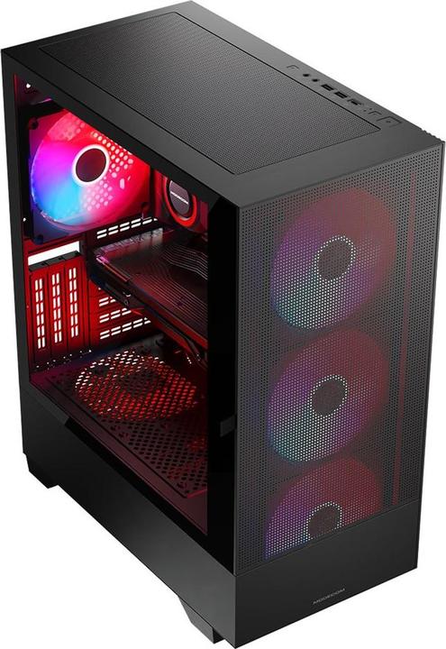 Productafbeelding Modecom Koffer SIROCO ARGB FLOW MIDI USB 3.+TYPE-C (mATX, Mini-ITX)