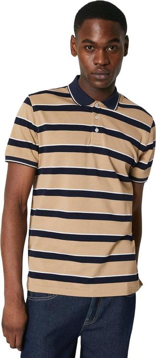 Actual product image Universal Textiles Mens Striped Pique Polo Shirt (XL)