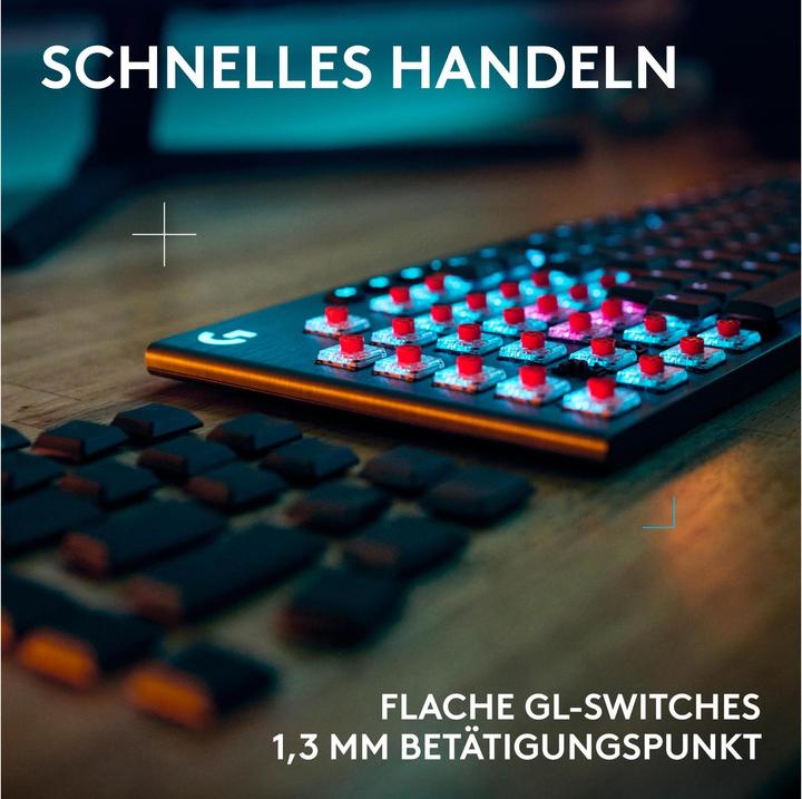Produktbild Logitech G G915 X Lightspeed (CH, Kabellos, Kabelgebunden)