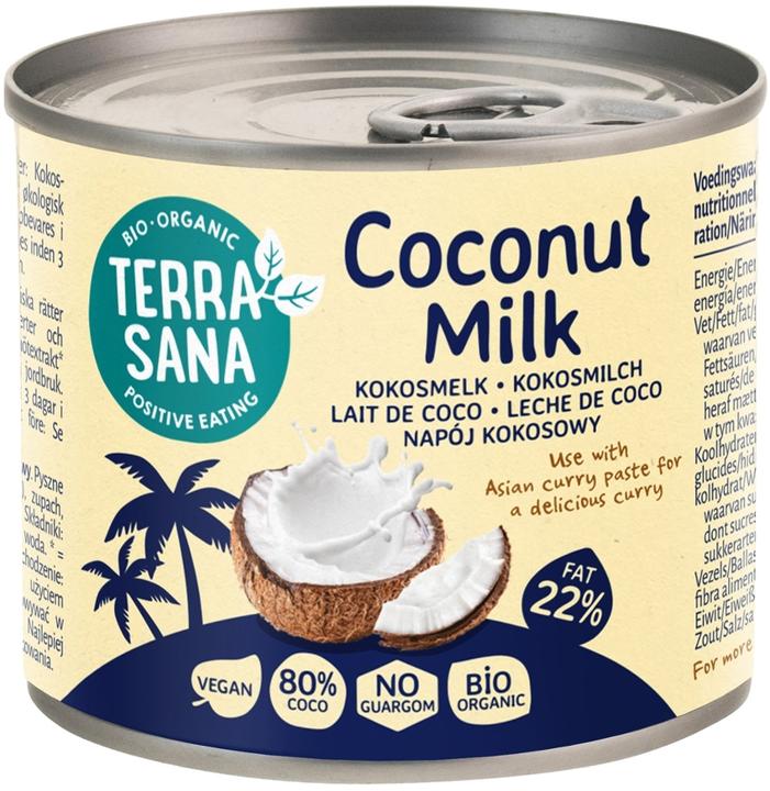 Actual product image Terra Sana Coconut milk 22 fat (tin)