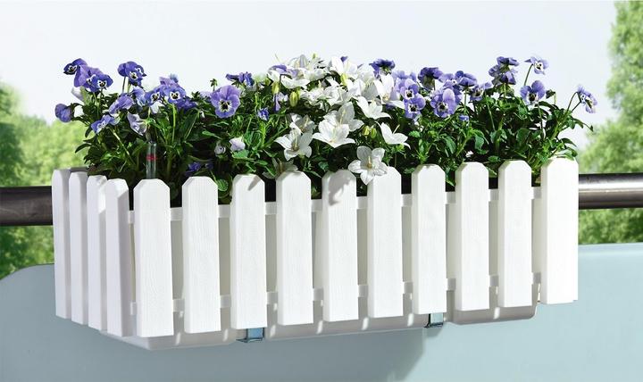 Actual product image HTI-Living Blumenkasten mit Wasserspeicher Nessa 50 cm Weiss (50 cm)