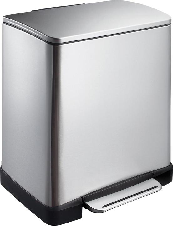 Image du produit EKO Poubelle à pédale E-Cube 10+9 litres inox (19 l)
