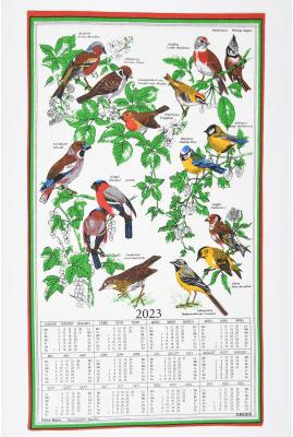 Produktbild Doerig Stoffkalender Vögel 41x69cm (39 x 73 cm)