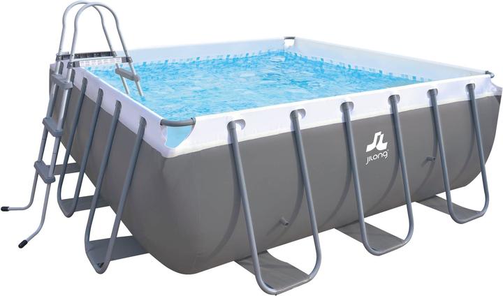 Actual product image Jilong Square tubular steel basin (300 x 300 x 100 cm)