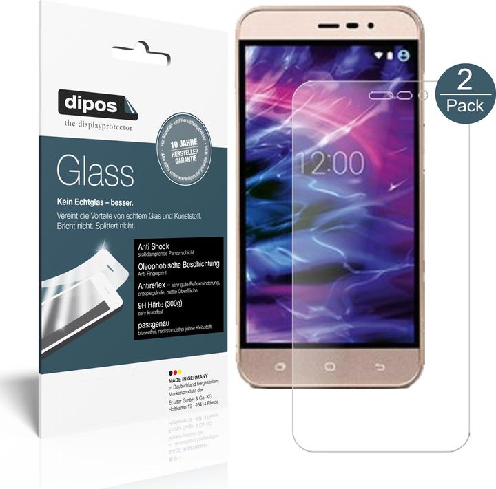 Produktbild Dipos Displayschutz Anti-Shock (2 Stück, Medion Life E5006)