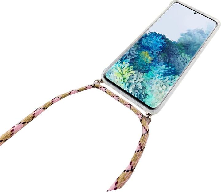 Actual product image König Design Mobile Phone Chain for Samsung Galaxy S20 Ultra Band Case to hang around with Cord Pink