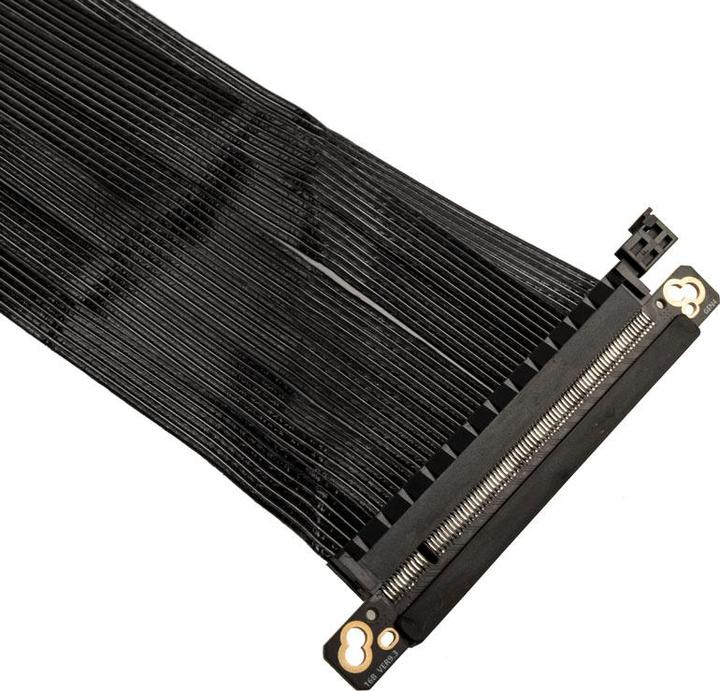 Produktbild Ssupd Riser Flachband-Kabel - PCIe 4.0, 430mm, schwarz