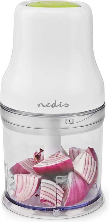 Actual product image Nedis KAMC100CWT Food Chopper 200 W 0.5 l Plastic 1-Speed Turbo Function White (500 ml, 200 W)
