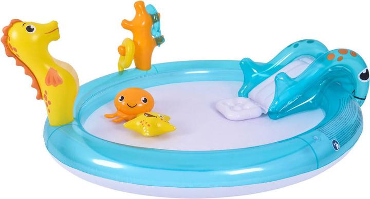 Children's pool with slide and animals