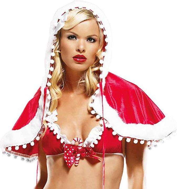 Produktbild Leg Avenue Sexy Weihnachtsfrau Cape (One Size)