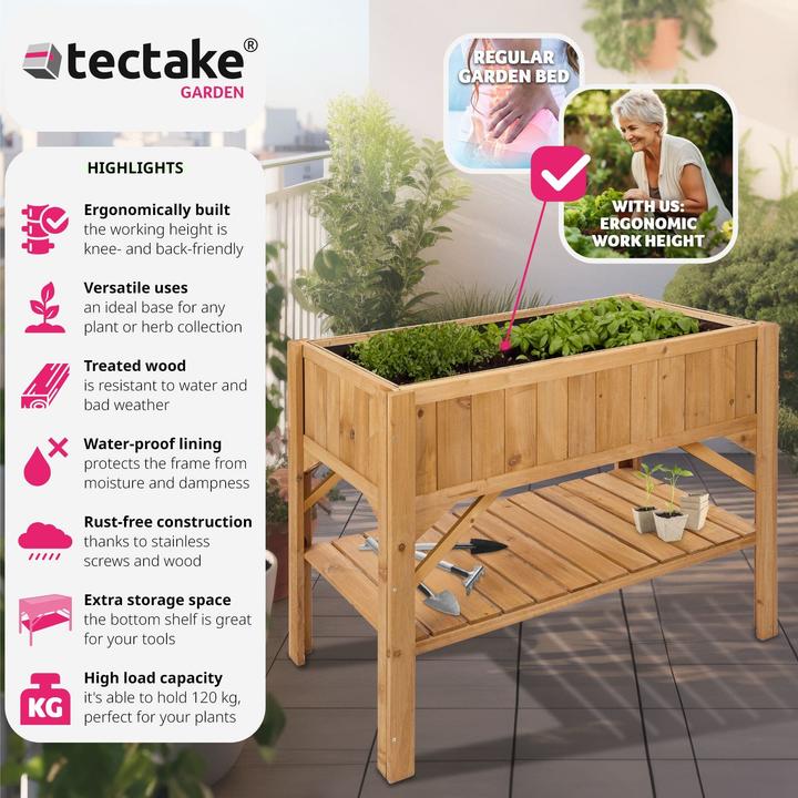 Actual product image tectake Raised bed
