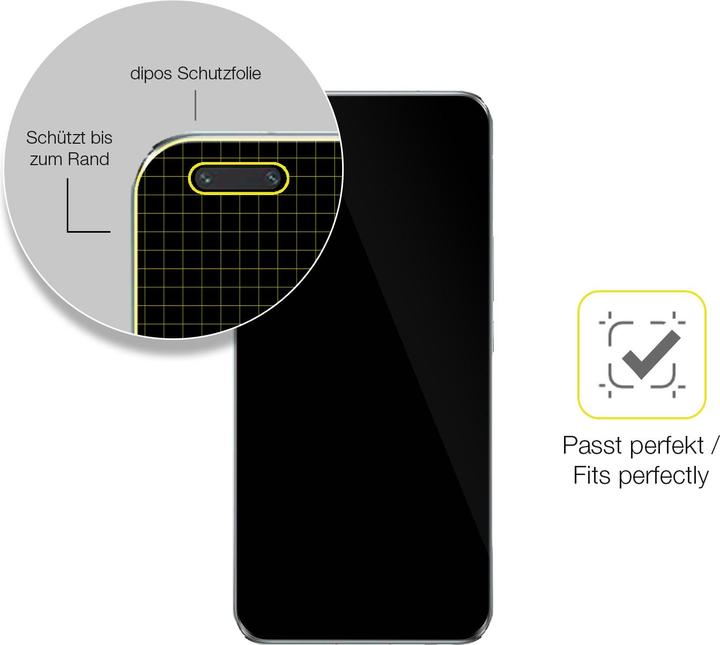Produktbild Dipos Displayschutzfolie Full-Cover 3D (2 Stück, Honor Magic5 Pro)