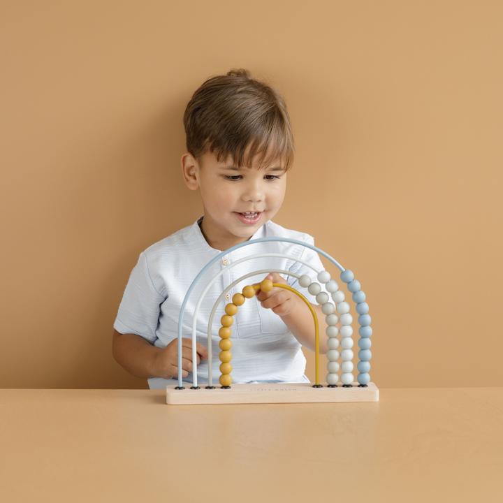 Actual product image Little Dutch Rainbow Abacus blue