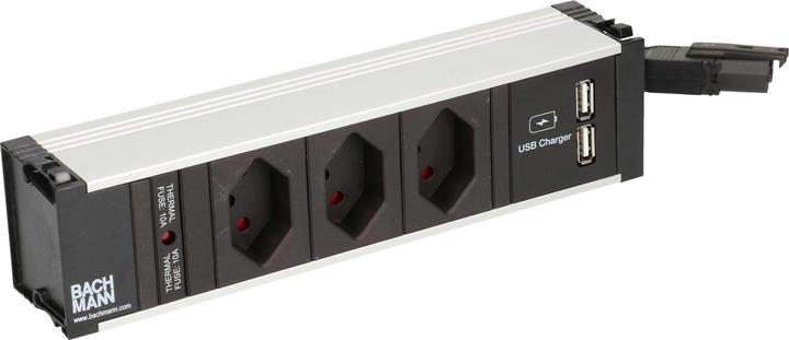 Actual product image Bachmann Power strip CONI, 3x T13, 1x USB short (3 x, Type 13, 0.30 m)