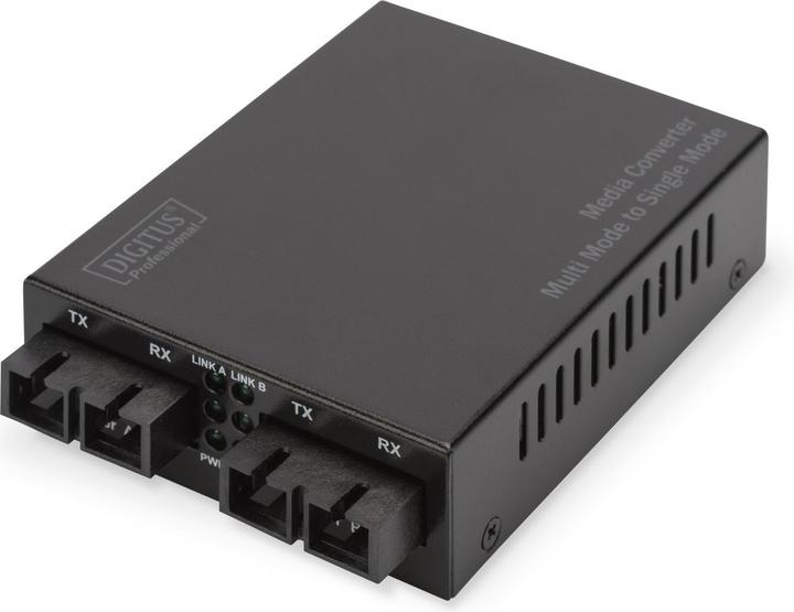 Digitus Gigabit Multimode to Singlemode Media Converter SC to SC Wavelength 850nm 1310nm up to 20km over...
