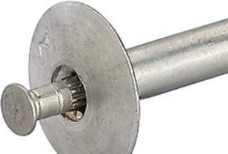 Actual product image Fischer aluminium bearing nuts fahsn - 4,8x25,4mm 100 pcs.