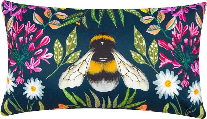 Actual product image Wylder House Of Bloom Zinnia Bee Outdoor Cushion Cover (43 x 43 cm)