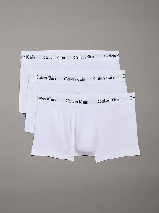 Produktbild Calvin Klein Low Rise Trunk "Cotton Stretch" weiss (S, 3er Pack)