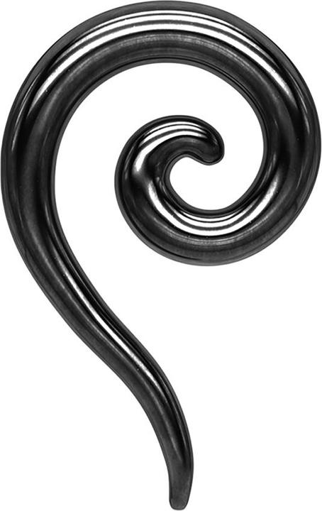Image du produit Star Piercing Spirale extensible Taper noire (Acier chirurgical 316L, sans laiton)