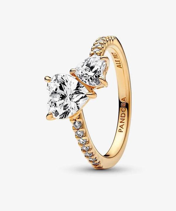 Actual product image Pandora Double heart (56, 585/14 K Gold)