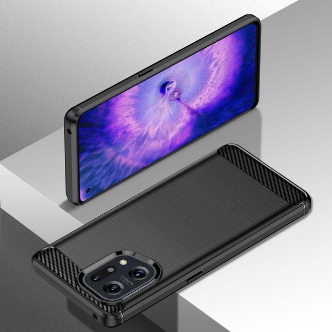 Produktbild MU Style Carbon Fiber TPU Softcase Series (Oppo Find X5)