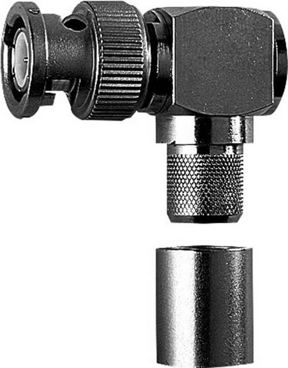 Image du produit Telegärtner Connecteur BNC coudé à sertir 50 ohms, à souder/à sertir, RG-214/U, RG-393/U, B1812