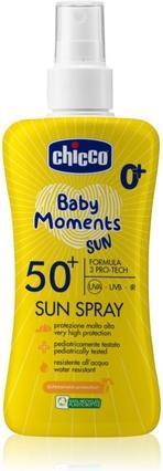 Immagine prodotto Chicco Latte solare spray SPF50+ 0m+ italiano 150 ml (Latte solare, SPF 50, 150 ml)