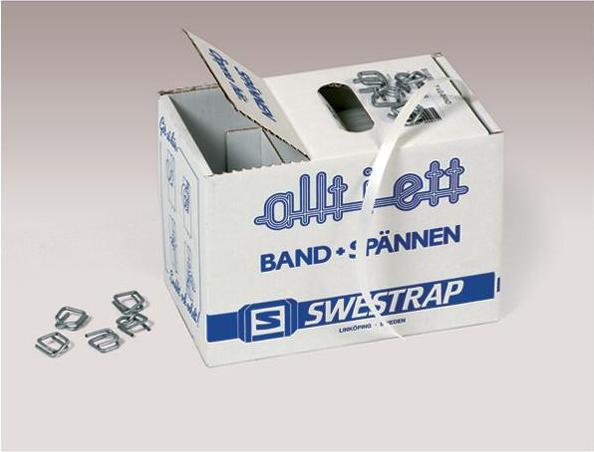 Image du produit DS Smith Sangle à palettes, 13 mm x 250 m, avec 50 boucles métalliques