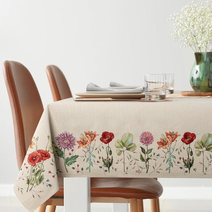 Image du produit Eurofirany Tapisserie profilée avec motif de fleurs d'été 140 x 180 cm (140 x 180 cm)