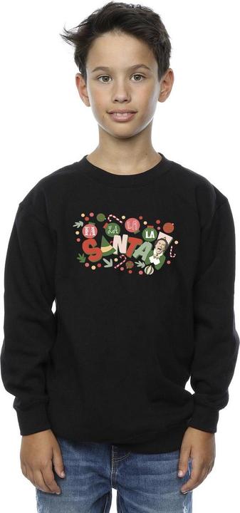 Actual product image Elf Boys Santa Fa La La Sweatshirt (104)