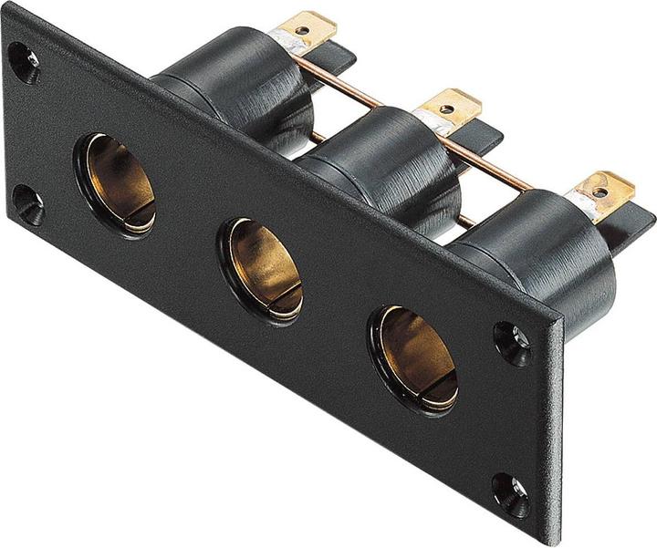 Actual product image Philippi Built-in triple socket outlet 12 / 24 V
